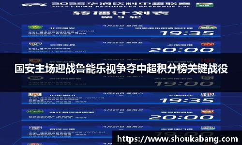 国安主场迎战鲁能乐视争夺中超积分榜关键战役